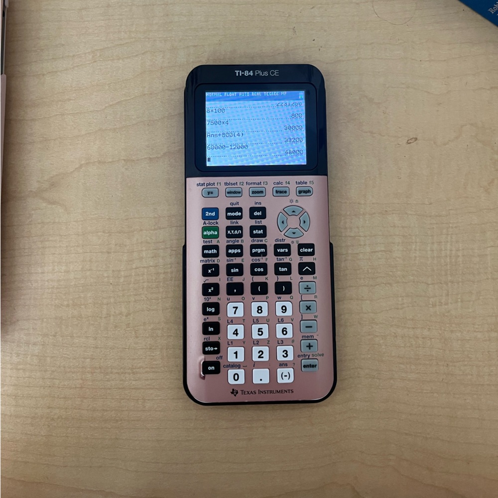 Texas Instruments TI-84 Plus CE Graphing Calculator - Pink